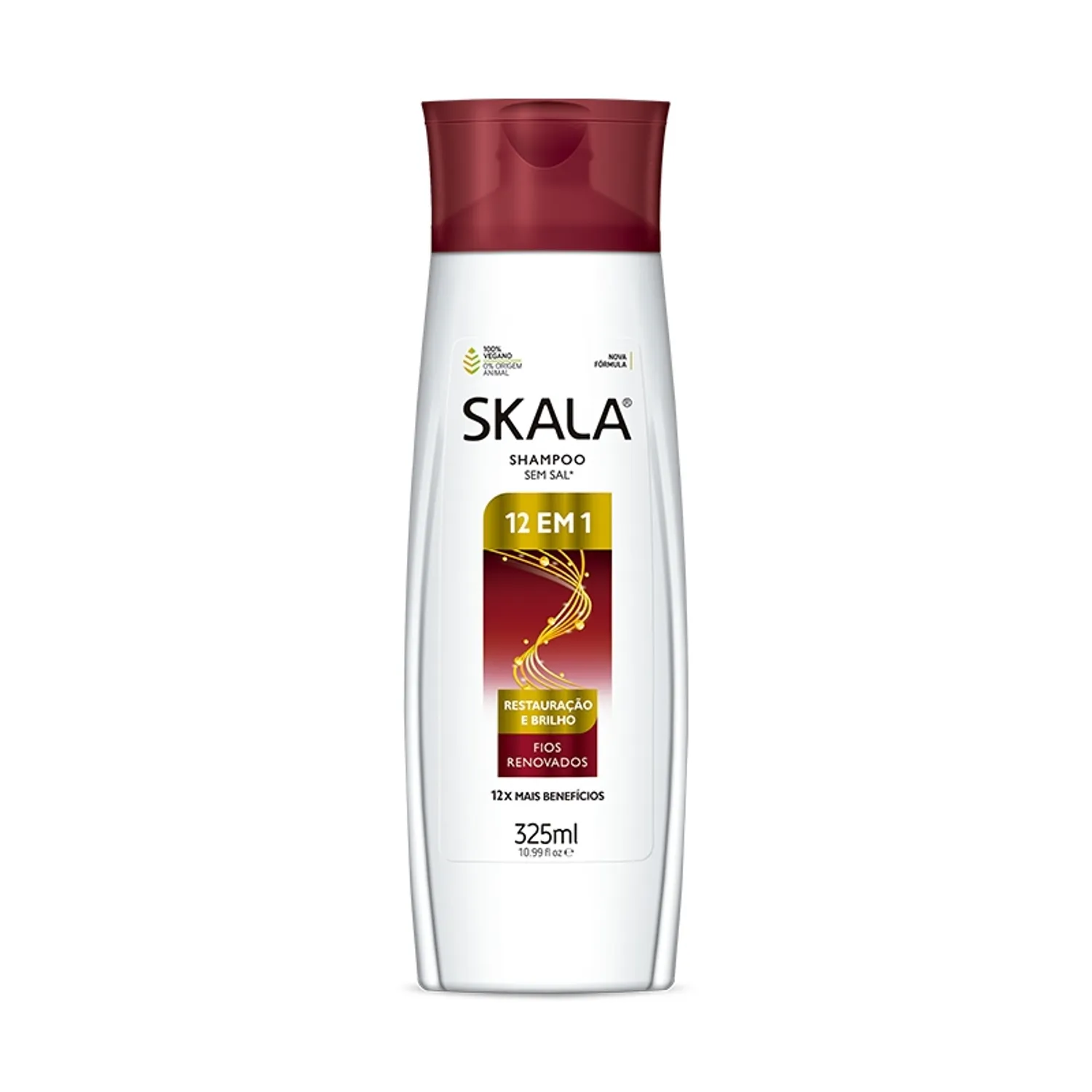 Shampoo Cabello Maltratado Restauración 12 En 1 Sin Sal Skala 325 Ml