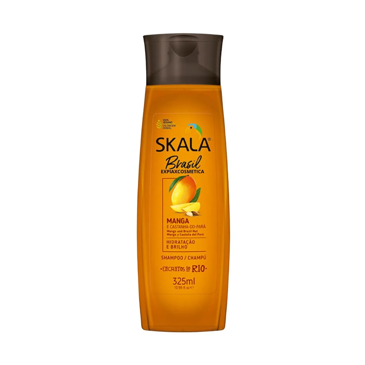 Shampoo Skala Mango Y Castaña 325 Ml Antifrizz Nutre da Brillo.